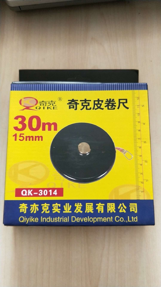 奇克30米皮卷尺3014