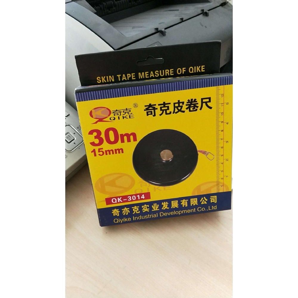 奇克30米皮卷尺3014